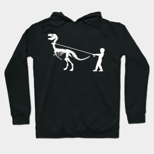 Dinosaur fossil and little boy Hoodie